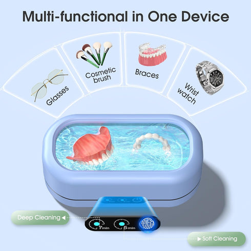 Timer,50KHz 304 Professional Ultrasonic Jewelry Cleaner with Digital Ultrasonic Cleaner Machine with Stainless Steel