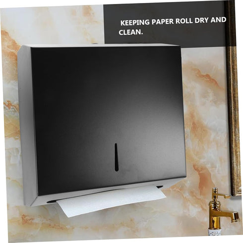 Stainless Steel Bathroom Tissue Holder Paper Towel Dispenser with Strong Adhesive for Home Hotel Toilet Wall Mount Hand