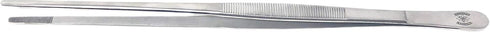 Stainless Steel General Application Lab Forceps with Straight Broad Strong Tips (12 in. (300 mm))