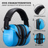 Hearing Protection Ear Muffs,NRR 28db Noise Cancelling for Shooting, Mowing, Construction,Blue