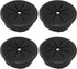 Jiozermi 4 Pcs 2 Inch Black Desk Grommet, Plastic Desk Hole Cover for