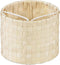 Aspen Creative 50502 Natural Palm Leaf Chandelier Clip-On Drum Shade, 5" Top x 5"
