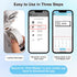 Bear Label Maker Machine with Tape - Cute Portable Bluetooth Mini Label Printer for Home Office, 3 Rolls