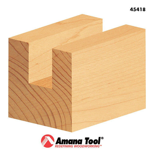 Amana Tool 45418 Carbide Tipped Straight Plunge, 1/2 Dia x 1" 2 Shank