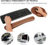 RICHEN Ergonomic PU Leather Keyboard Wrist Rest & Mouse Pad Set - Memory Foam for Comfort