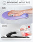 Ergonomic Mouse Pad Wrist Support, Comfortable Mouse Pad Wrist Rest, Relieve Wrist Pain Gel Mouse pad, Non-Slip Rubber Base Mousepad for Laptop, Computer(Gradient Dark Purple)