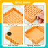 Cute Sticky Notes Holder with Stencil, Wavy Self-Stick Notepad Holder, Note Dispenser for Desk