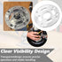 1 DNP613 DWP611,DCW600B PC Clear Round Sub Base Replaces Compatible with Compact Routers,Durable Router Base Plate