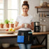 Qulkws 1 Pack Server Apron with Multiple Pockets Work Apron Black Half Aprons with Adjustable Waist Belt Waist Aprons