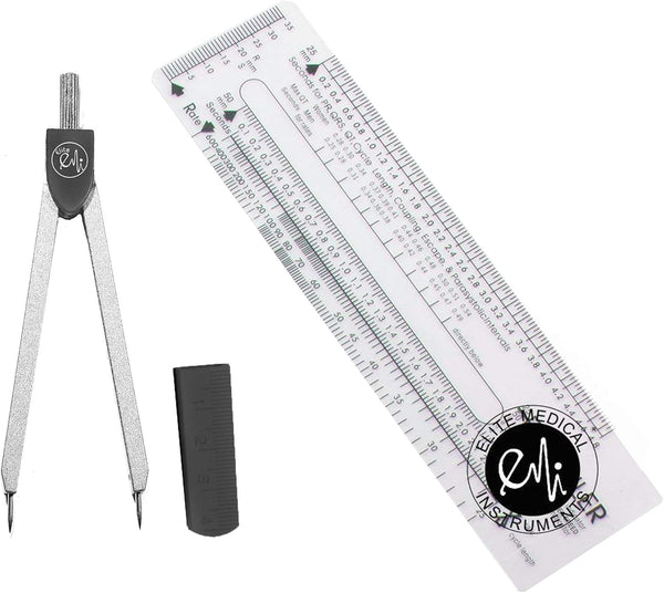 EMI Basix EKG Caliper and Ruler Combination Set, EKR-203