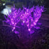 1 Pack Solar Lights Outdoor Waterproof Ground Inserted, Imitation Lavender Solar Garden Lights, Solar Pathway Lights