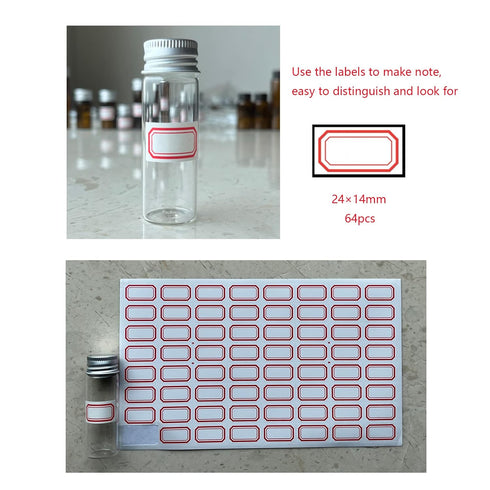 15ml Glass Vials with Screw Caps and Plastic Stoppers, Small Clear Liquid Sample Vial, Leak-Proof, 50PCS
