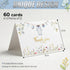 60 Pack 46 Inch Baby Shower Thank You Cards with Envelopes and Stickers - Blue Watercolor Design for Boys - Blank Cards