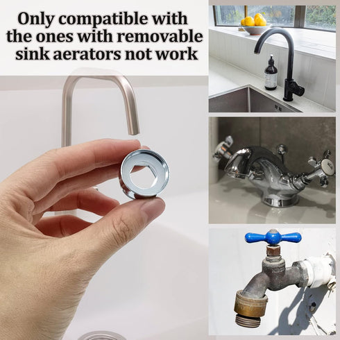 12 Pieces Faucet Adapter Kit, Kitchen Aerator Adapter Male To Female, Various Sizes Water Hose Adapter