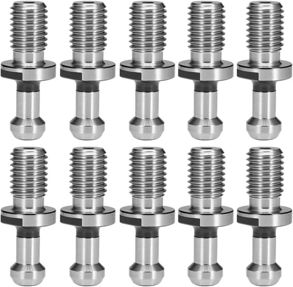 CAT40 45° Pull Stud Retention Knob, Fits HAAS CAT 40 CNC Tool Holder, 10-Pack for Various Machines