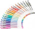 KINGART 400-20 Metallic Rollerball Gel Pens, Set of 20 Shiny Colors with Soft-Grip Comfort for All Ages