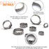 ISPINNER 80pcs 304 Stainless Steel Single Ear Stepless Hose Clamps, 5.8-23.5mm for Automotive Use