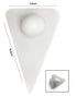SP Bel-Art Spinvane Teflon Triangular Magnetic Stirring Bar; 10.4 x 16.5 x 9.8mm, Fits 3-5 ml Vials, White (F37135-0000)