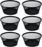 SLSON 6Pack Wire Mesh Paper Clip Holder - Round Desktop Paperclip Dish Dispenser for Office Organizer Accessories