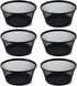 SLSON 6Pack Wire Mesh Paper Clip Holder - Round Desktop Paperclip Dish Dispenser for Office Organizer Accessories