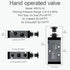 Pneumatic Air Hand Lever Valve, 5 Way 2 Position 3/8”NPT Solenoid Valve Manual Control Push-Pull