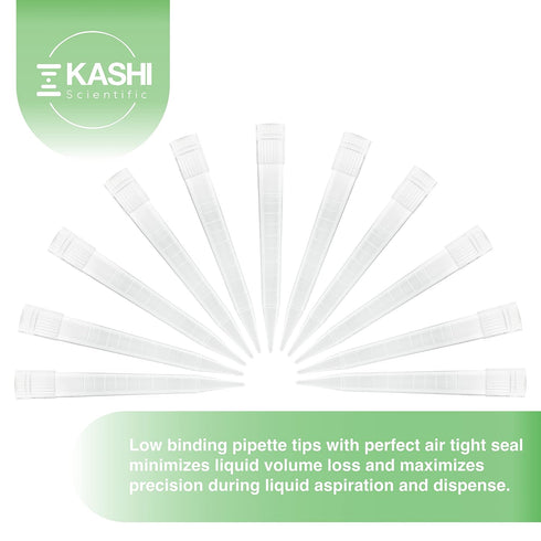 5mL Pipette Tips, Kashi Scientific Universal Non-Filter Sterile Pipette Tips with Clear Graduation, Bag of 100 Tips