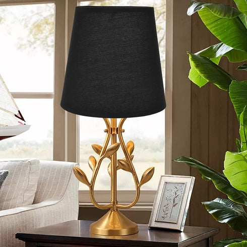 2PCS E14 11.2x15.2x14cm (PX15) Indoor Lamp Shade, European Style Fabric Floor Hanging Lampshade Small Table Lamp Shades