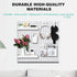 6Pcs Pegboard Wall Organizer Panels, Small Display Kits for Craft Room, Kitchen, Garage, Tool Accessories - White