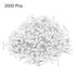 uxcell 2000 Pcs Insulated Ferrule Wire Connector 22 AWG Electrical Crimp Terminal for White Projects