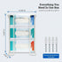 3 PERFORMORE Large Disposable Glove and Facial Tissue Wire Rack - Glove Box Holder, Medical Glove Holder, Holds Up
