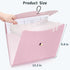 JARLINK 7 Pockets Expanding File Folder, A4 Size Accordion Document Organizer, Portable Cute Paper Organizer, Macaron
