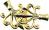 Lind Kitchen 2PCS 68.7x57.8mm Classic Pattern Lampshade Top Caps Lamp Finials Cover Table Light Metal Decorative Cap