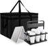 Cooler Insulated Food Delivery Bag & Drink Carrier with Hard Bottom, XXX-Large