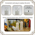9 Nimiko Flickering Flameless LED Candles, Pcs with Embedded Star String, Acrylic LED Pillar Candles with Remote