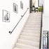 ALDEPO Non-Slip,30Cm 30cm Grab Bars Stair Railings Handrails - Black Wrought Iron Corridor Banister Support Bar
