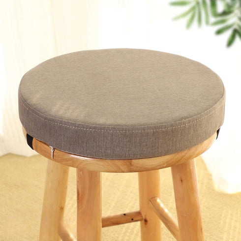 FANGMING Round Seat Cushion with Ties Non Slip 12 Inch Memory Foam Seat