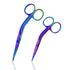 (5.5 Cynamed Knowles Bandage Scissors with Multicolor/Rainbow Titanium Coating - Perfect for EMT, Paramedics, First Aid