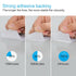 Self Stick Hook Loop Fasteners, 1.5 x 2.4 Inch, 16 Sets Double Sided Wall Hanging Strips with Adhesive Tape