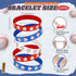 Sabary 48 Pcs Sports Pencils Set, Silicone Bracelets, Soccer, Football, Basketball, Baseball, Birthday Gifts
