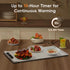 26'' 15'' 11-Temp Food Warming Mat, x Electric Silicone Warming Tray with Control & Timer, Child Lock, Portable Food