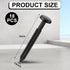 Blulu 18 3 Inch Pcs Vinyl Shutter Fastener Window Panel Peg Lok Pin Pegs Screws Shutter Spikes Anchor (Black)