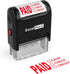 ExcelMark Self-Inking Rubber Stamp - Paid Cash Check Credit - A1539 Red Ink
