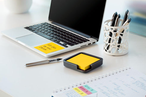 Post-it Note Holder, 3x3 in, Gray, 1 Notes Holder/Pack (ED-654-G)