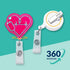 Nurse Badge Reel Retractable – Felt Badge Holder for Nurses, Students & Teachers – Cute EKG Heart Design