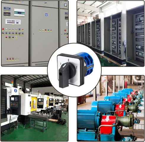 Changeover Switch LW28-32, Universal Rotary Cam Selector, 3 Positions, 8 Terminals, Latching Switches 690V 32A