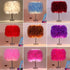 Etiger Table Lamp, Modern Elegant Bedside Table Light Bedroom Desk Night Light Lampshade for Living Room Wedding Room