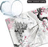 Cute Small Mouse Pad, Mini Travel Mousepads for Wireless Mouse, Japanese Cherry Blossom Design, Non-slip Base