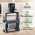 Trodat Numberer Stamp Professional 55510 – 10 Digits, Self Inking, 3/16" (5 mm) Characters, Black Ink
