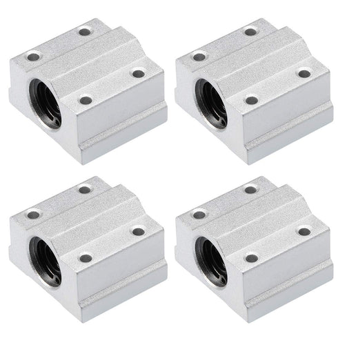 uxcell SCS8UU Linear Ball Bearing Slide Block Units, Pack of 4, 8mm Bore Dia
