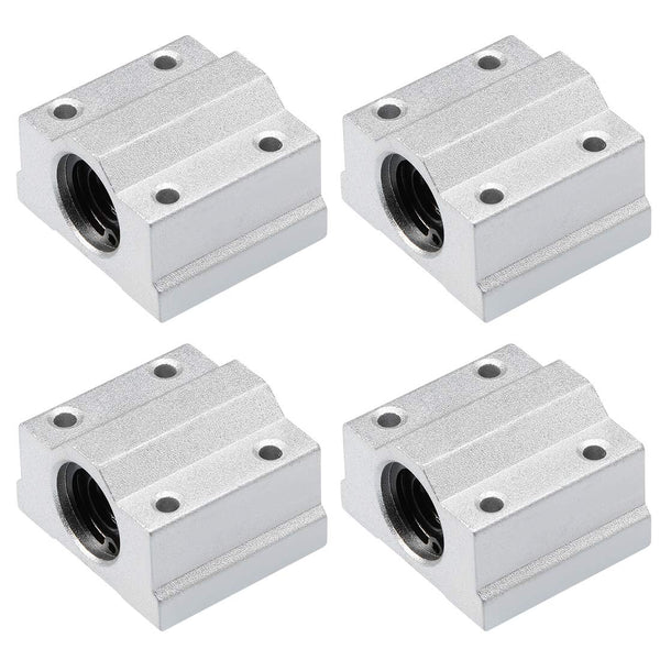 uxcell SCS8UU Linear Ball Bearing Slide Block Units, Pack of 4, 8mm Bore Dia